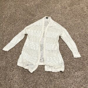🔸Torrid Women's Cream White Cotton Nylon Knit Open Front Cardigan Sweater